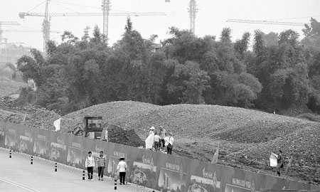 正在修建的非物博覽園