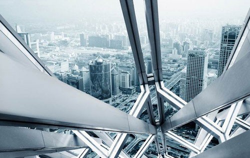 國貿大廈開業 雙“筒”套出第一高樓1