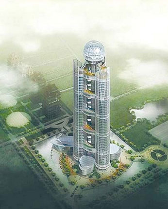 華西“摩天大樓”鋼結構工程封頂1