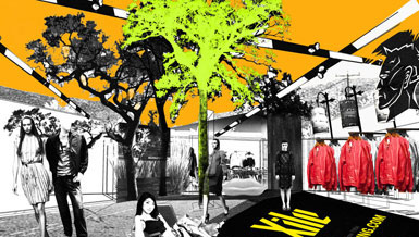 年輕建筑師設計英國格拉斯哥Xile旗艦店4