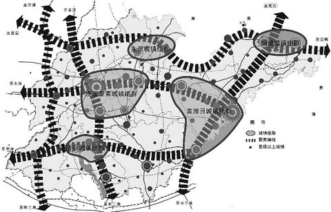 山東省城鎮(zhèn)體系建設(shè)“十二五”規(guī)劃城鎮(zhèn)體系空間結(jié)構(gòu)規(guī)劃圖