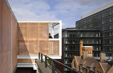 David Kohn事務(wù)所設(shè)計倫敦建筑基金會屋頂會議室1