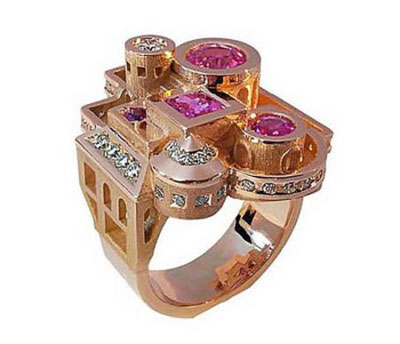 指尖上的亭臺樓閣：精美建筑戒指 7