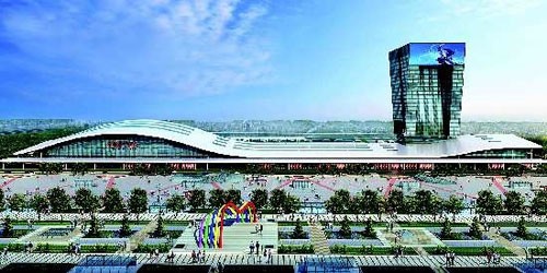 京滬高鐵德州綜合客運站效果圖。