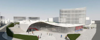 Mangera Yvars設計英國諾丁漢的樂購超市2