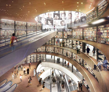 英國伯明翰圖書館公布最新設計圖片2