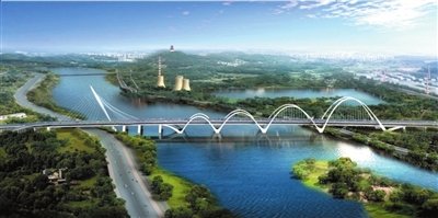 跨永定河大橋效果圖