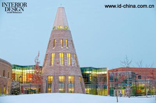 Holzman Mo Bottino Architecture設計美國印第安那州大學中心塔-1