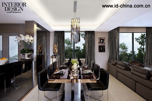 戴勇室內設計師事務所設計重慶永川潤錦花園A2戶型樣板房-1