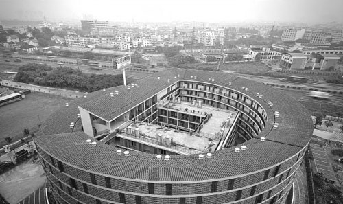 位于廣東南海的土樓公舍。圖片由中國URBANUS都市實踐設計事務所提供。