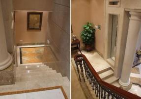 侏羅紀米黃樓梯間應用