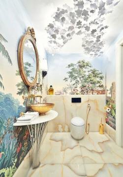 這才叫大理石浴室，美呆了！